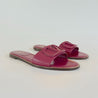 Valentino "V" logo Pink Leather Mule Slides, 36.5 - BOPF | Business of Preloved Fashion