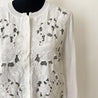 Valentino white knitted floral button down cardigan - BOPF | Business of Preloved Fashion