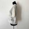 Valentino white sheer floral embroidered short sleeve blouse - BOPF | Business of Preloved Fashion