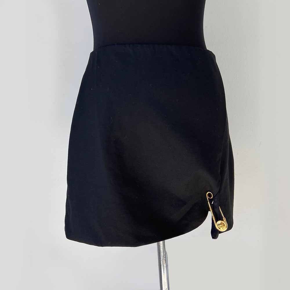 Versace Safety Pin accent mini skirt - BOPF | Business of Preloved Fashion