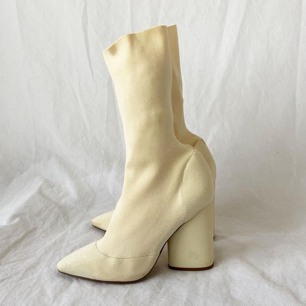Yeezy Season beige sock high boots, 37 BOPF Business of
