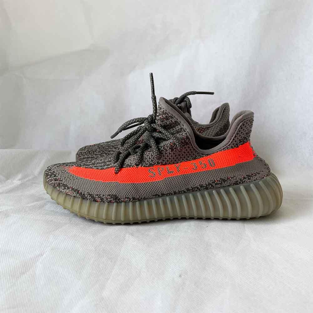 Yeezy x Adidas Grey Cotton Knit Boost 350 V2 Non-Reflective Sneakers - BOPF | Business of Preloved Fashion