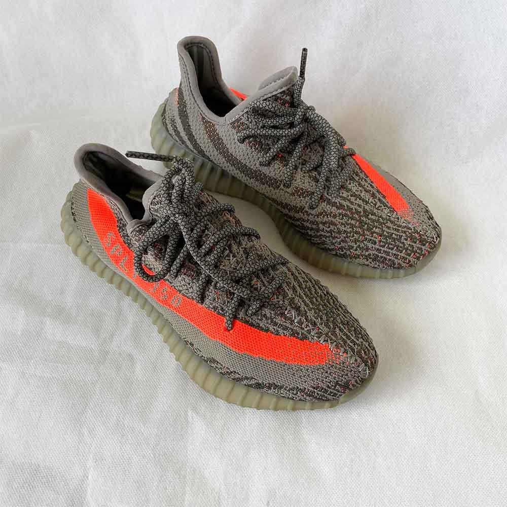 Yeezy x Adidas Grey Cotton Knit Boost 350 V2 Non-Reflective Sneakers - BOPF | Business of Preloved Fashion