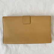 Yves Saint Laurent Nude Calfskin Leather Ligne Y Clutch Bag - BOPF | Business of Preloved Fashion