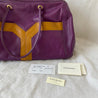 Yves Saint Laurent Purple Leather Lucky Chyc Bowler Bag - BOPF | Business of Preloved Fashion
