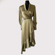 Zimmerman Espionage Silk Wrap Midi Dress - BOPF | Business of Preloved Fashion
