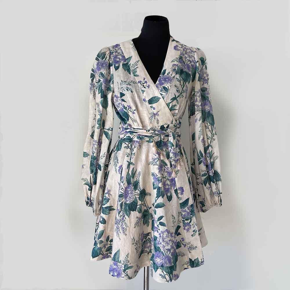 Zimmerman Floral Print Wrap Dress - BOPF | Business of Preloved Fashion
