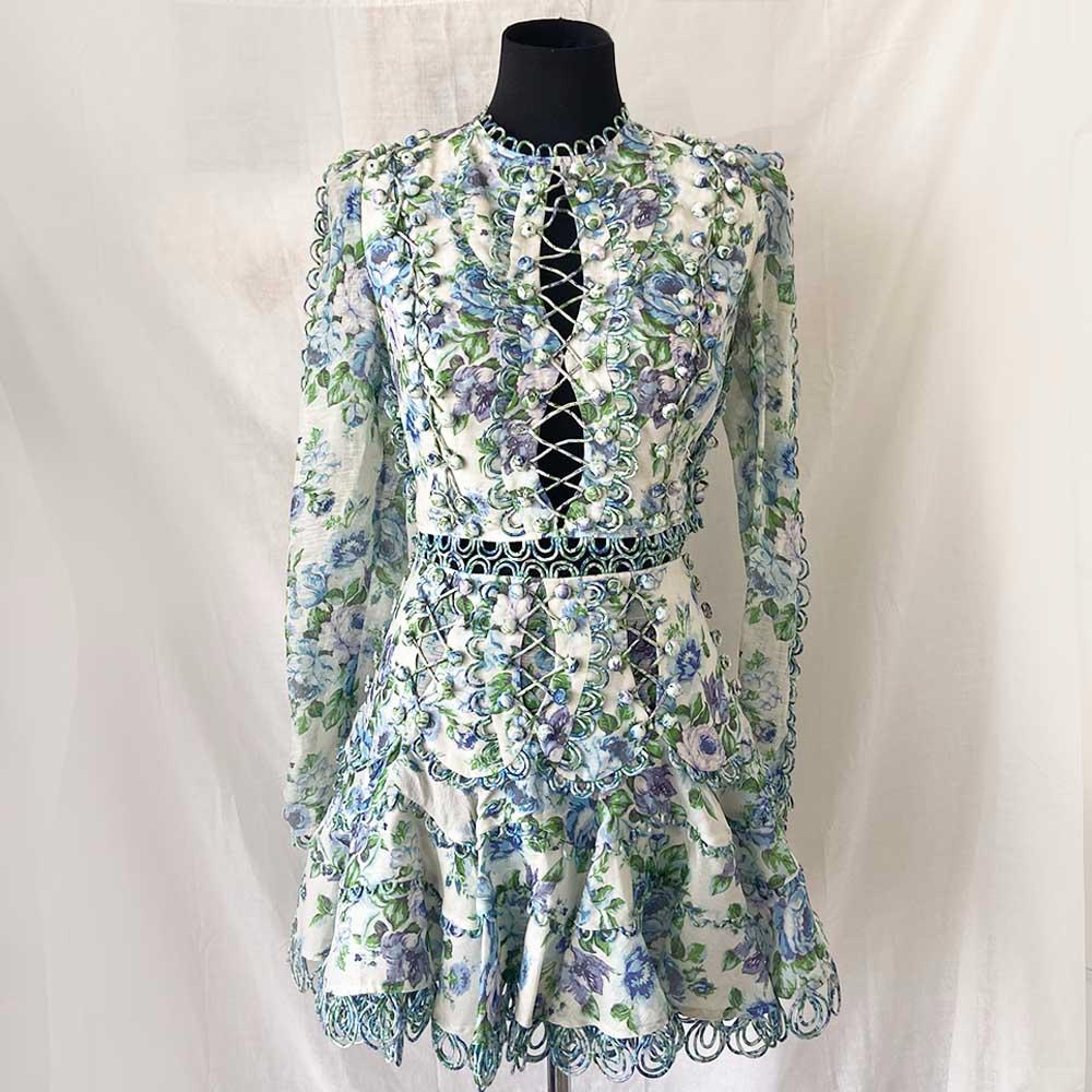 Zimmermann Floral Printed Top and Skirt - BOPF | Business of Preloved Fashion