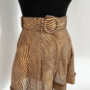 Zimmermann zebra print linen high-waist shorts - BOPF | Business of Preloved Fashion