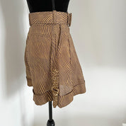Zimmermann zebra print linen high-waist shorts - BOPF | Business of Preloved Fashion